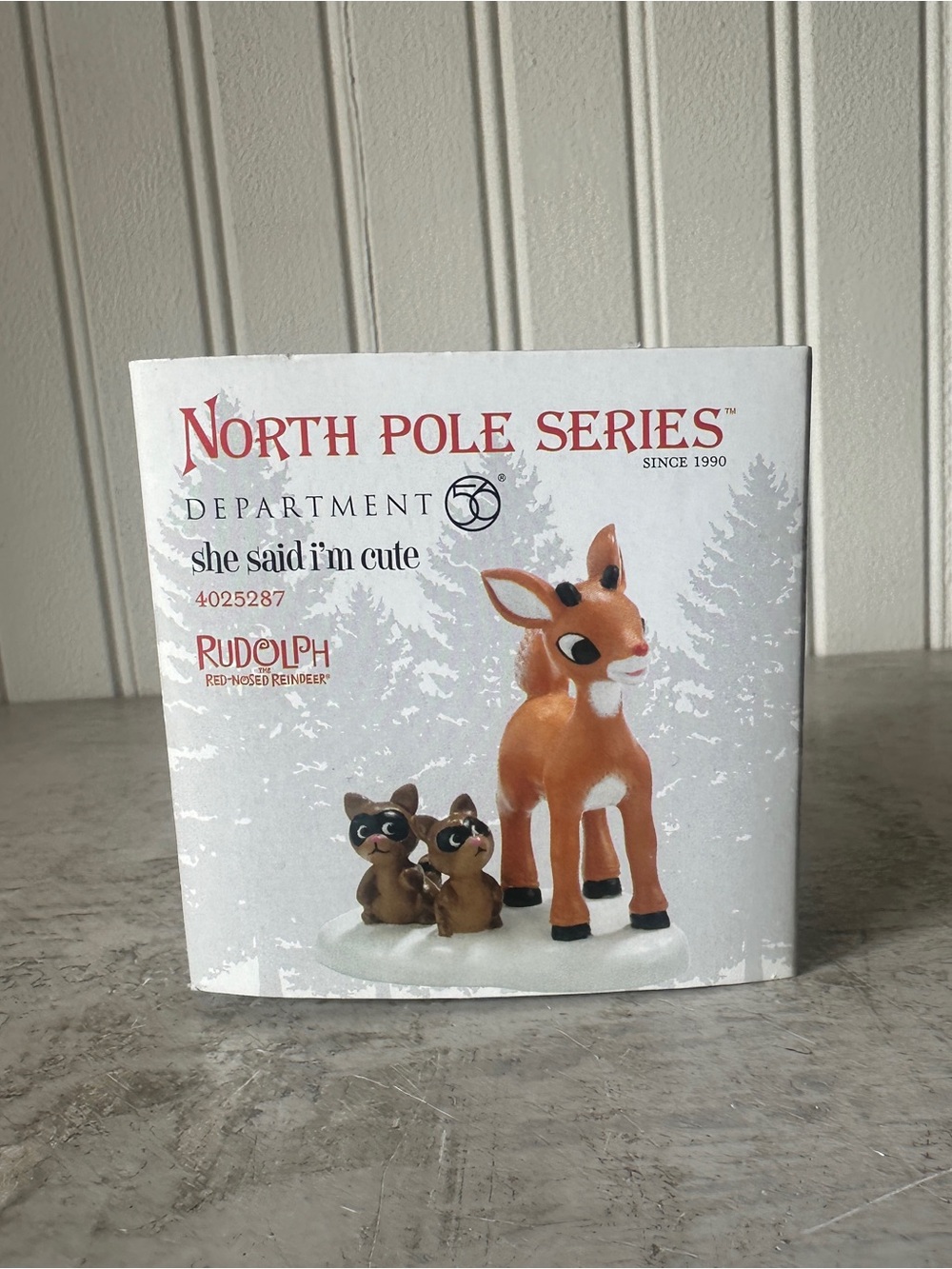 Department 56 North Pole Village She Said I'm Cute #4025287 Rudolph Accessory